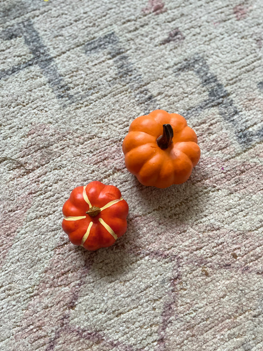 Faux Fall Pumpkins | From The Racks | Grace Thrifts