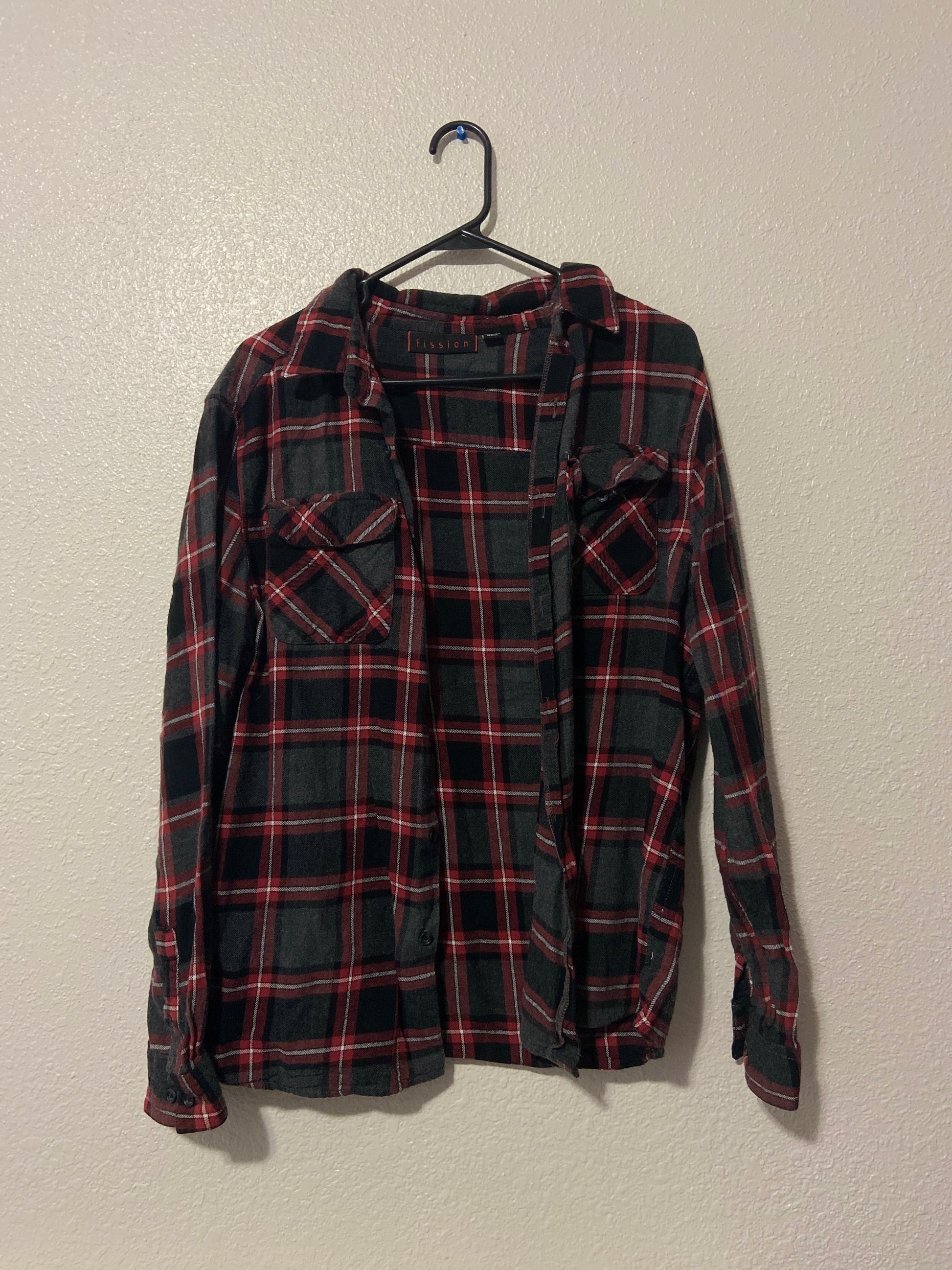 Red and Black Button Up Flannel | From the Rack | Curated Secondhand Styles | Grace Thrifts | Wasilla, AK
