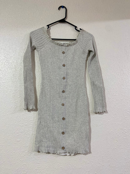 Light Grey Long Sleeve Sweater Dress | From the Rack | Grace Thrifts | Curated Secondhand Styles | Located in Wasilla, AK