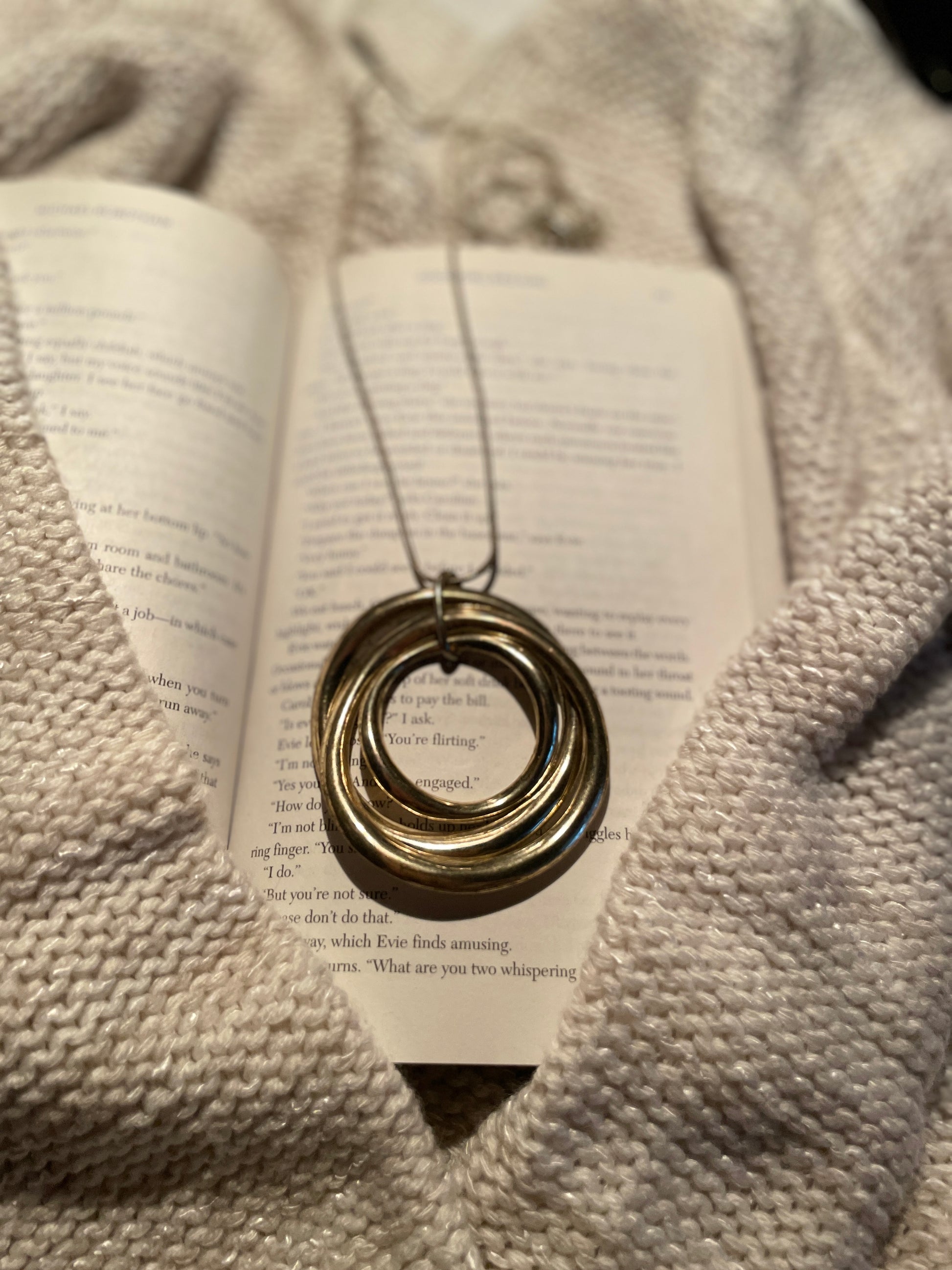 Large Gold Circle Necklace | From the Rack | Grace Thrifts