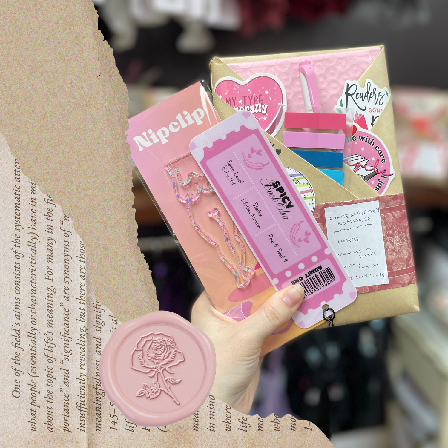 Product packaging with 'Niplip' branding held by a hand.