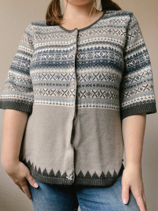 Blue Arctic Knit Top | From the Rack | Grace Thrifts