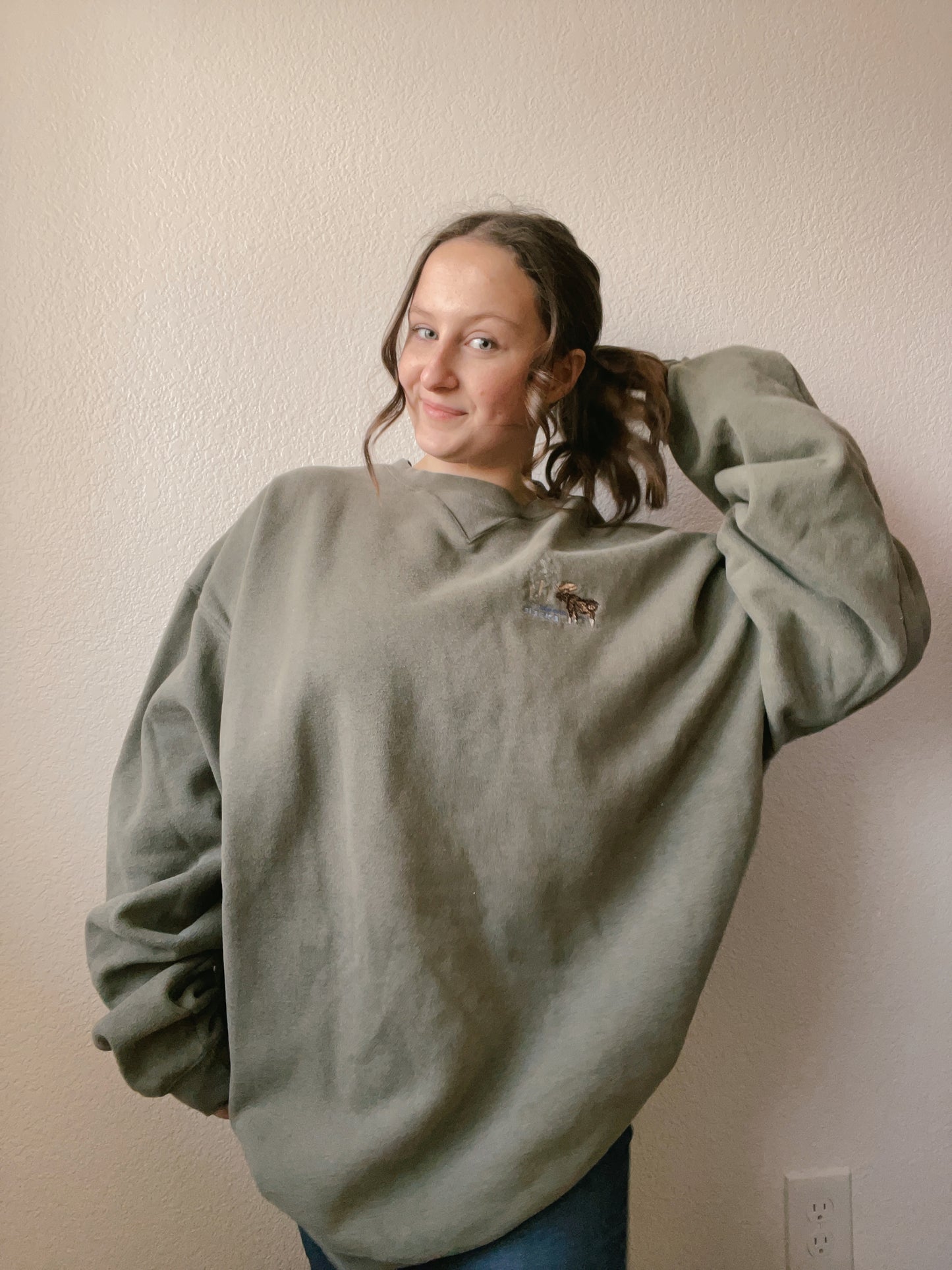Sage Alaska Crewneck | From the Rack | Grace Thrifts