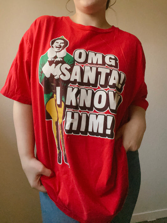 OMG Santa Graphic Tee | From the Rack | Grace Thrifts
