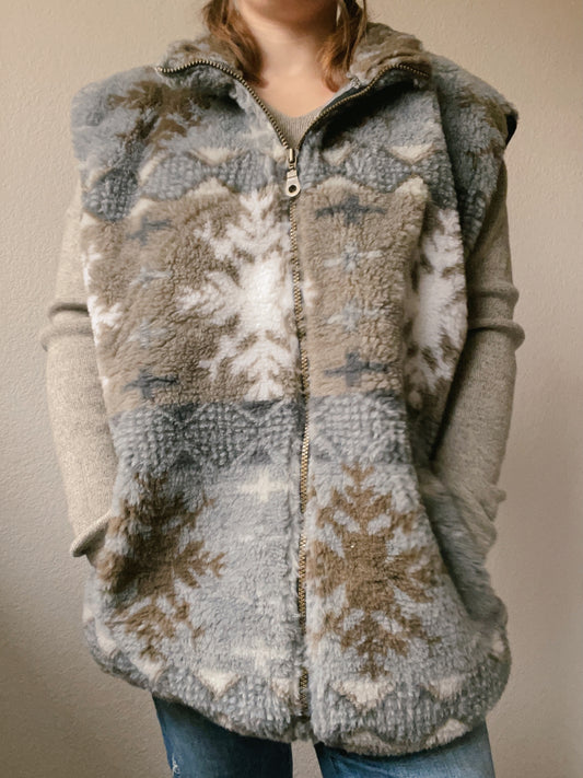Fur Snowflake Vest | From the Rack | Grace Thrifts