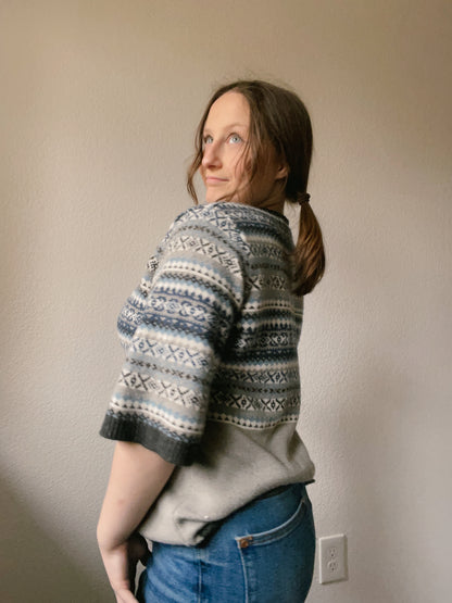 Blue Arctic Knit Top | From the Rack | Grace Thrifts