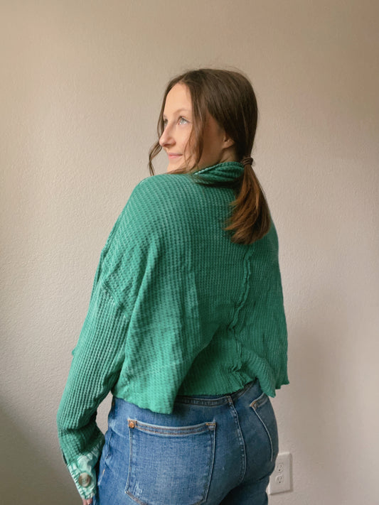 Waffle Knit Long Sleeve Top | From the Rack | Grace Thrifts