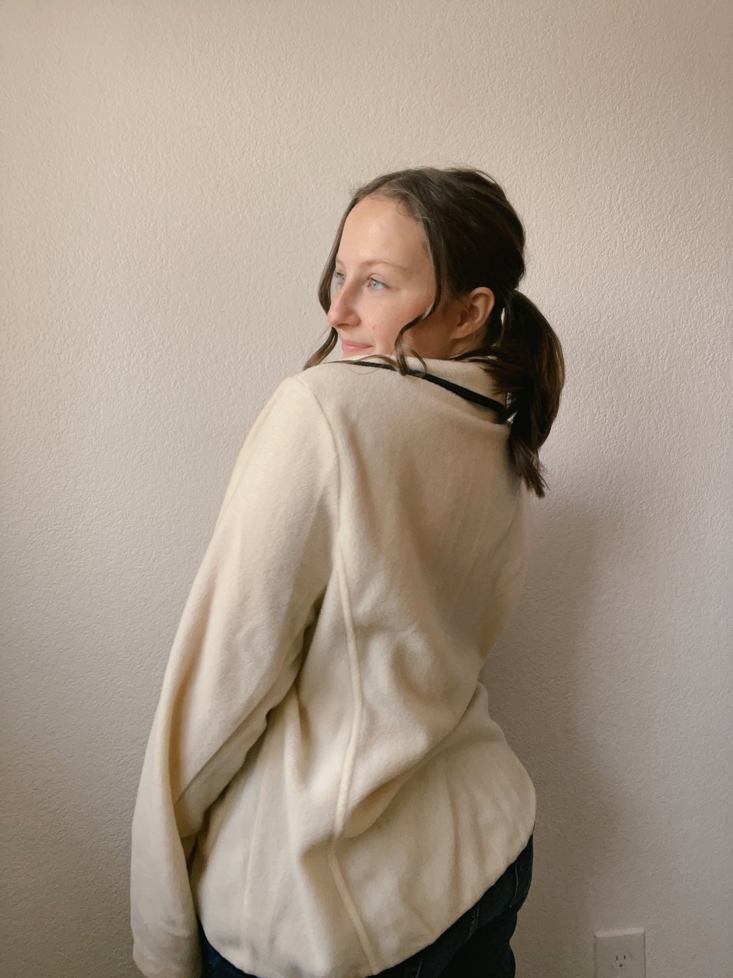 Soft Black & White Coat | From the Rack | Grace Thrifts