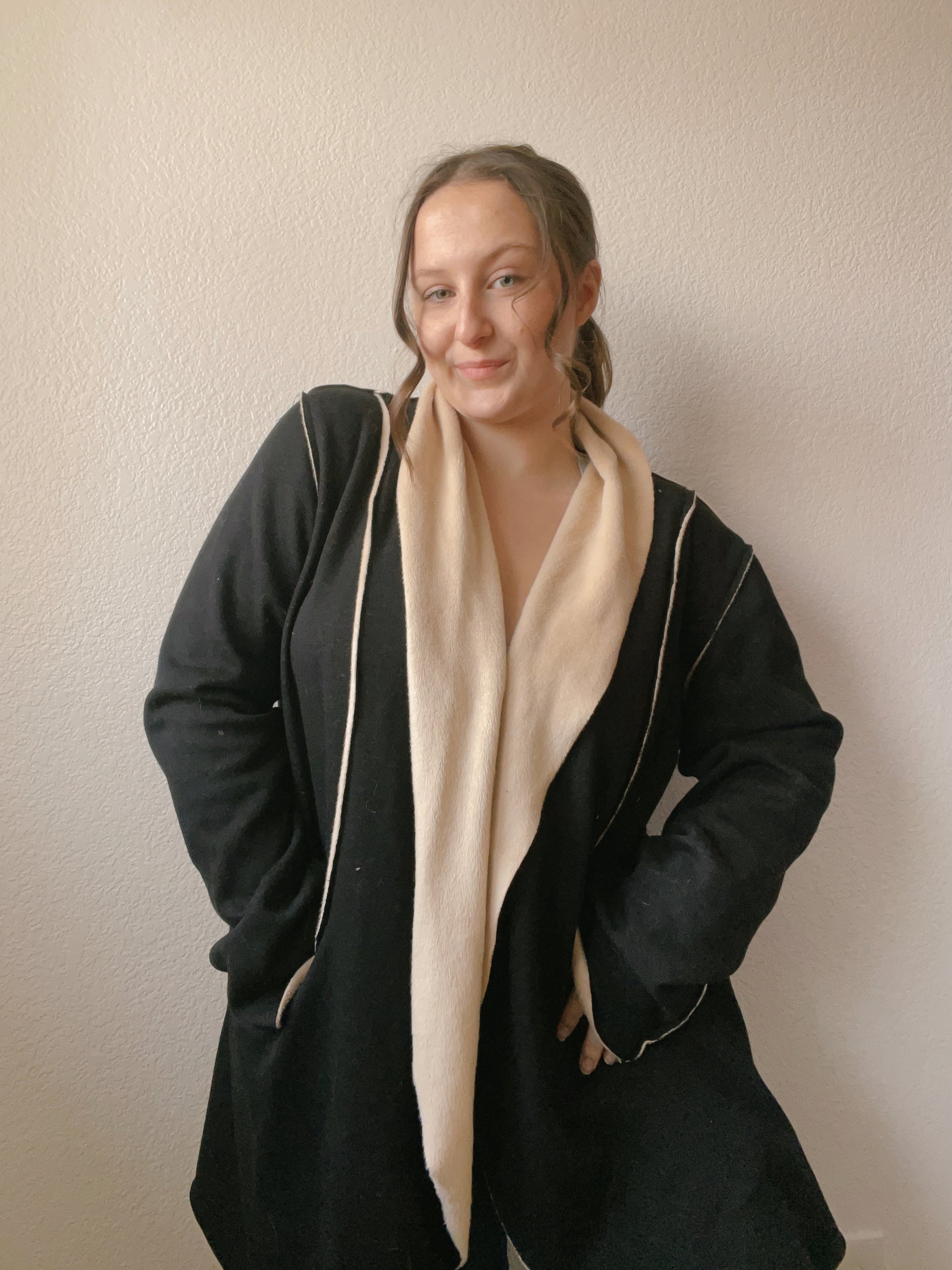 Black & Cream Soft Cardigan | From the Rack | Grace Thrifts