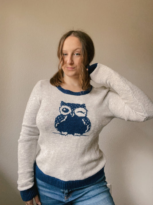 Owl Knit Long Sleeve Top | From the Rack | Grace Thrifts