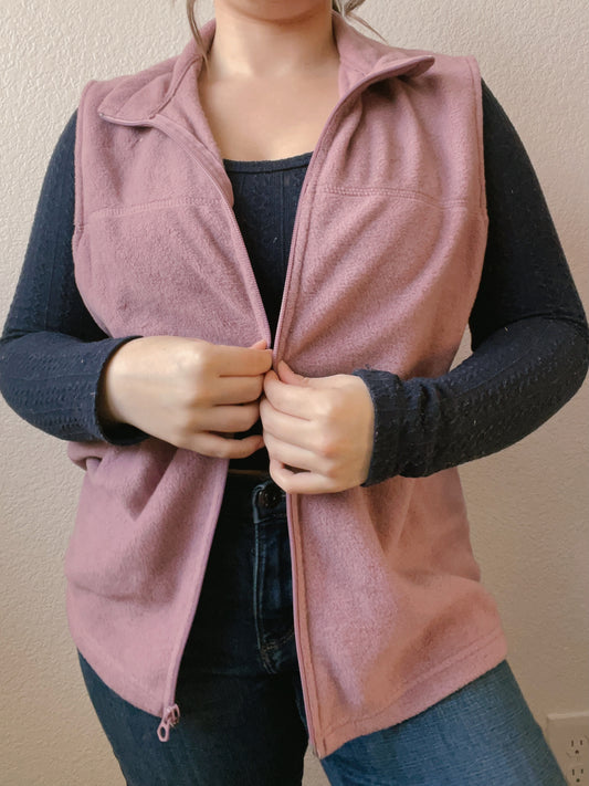 Soft Purple Zip Up Vest | From the Rack | Grace Thrifts