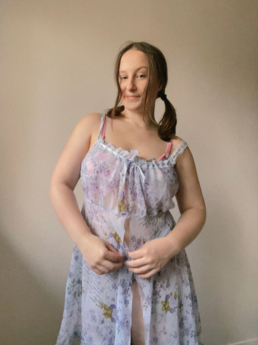 Lavender Love Letter Slip Dress | From the Rack | Grace Thrifts