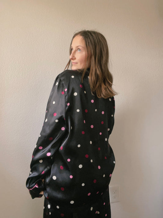 Wine Night Polka Dot PJ Set | From the Rack | Grace Thrifts