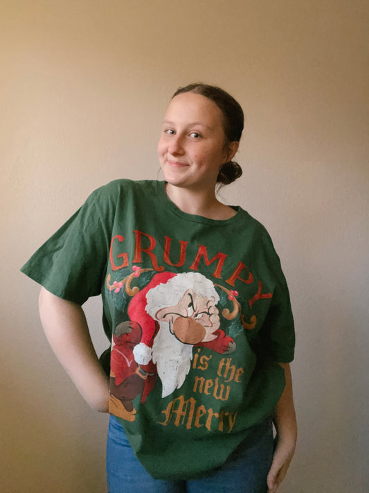 Grumpy Is The New Merry Graphic Tee | From the Rack | Grace Thrifts