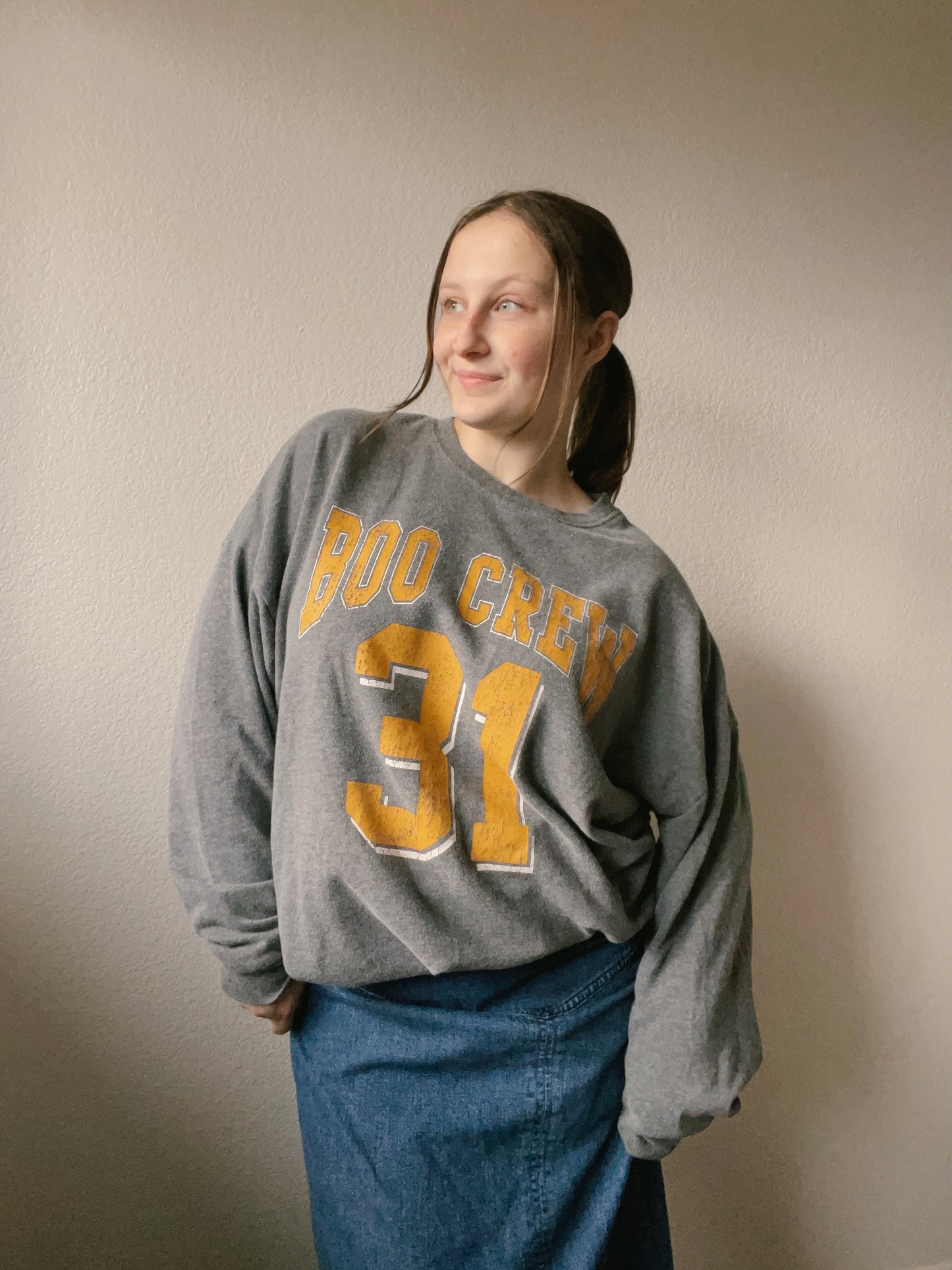 Boo Crew 31 Crewneck | From the Rack | Grace Thrifts