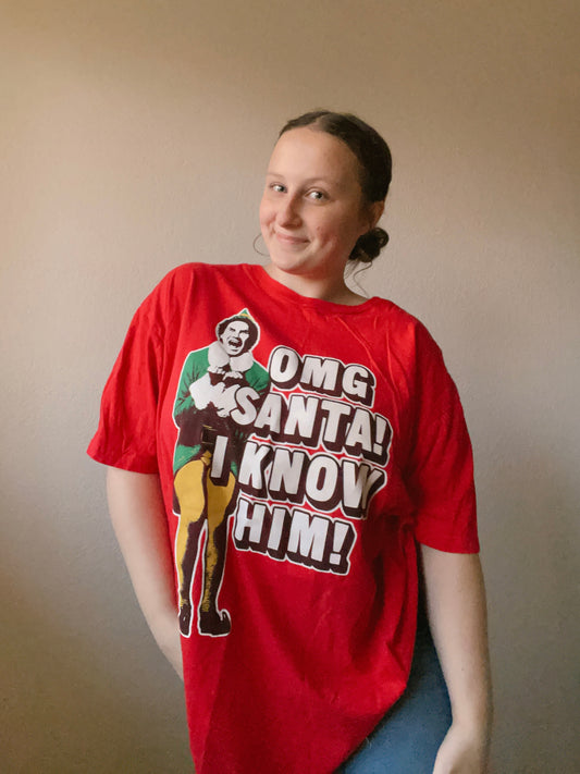 OMG Santa Graphic Tee | From the Rack | Grace Thrifts