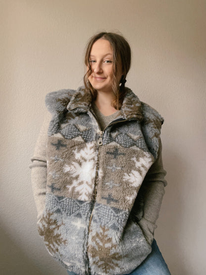 Fur Snowflake Vest | From the Rack | Grace Thrifts