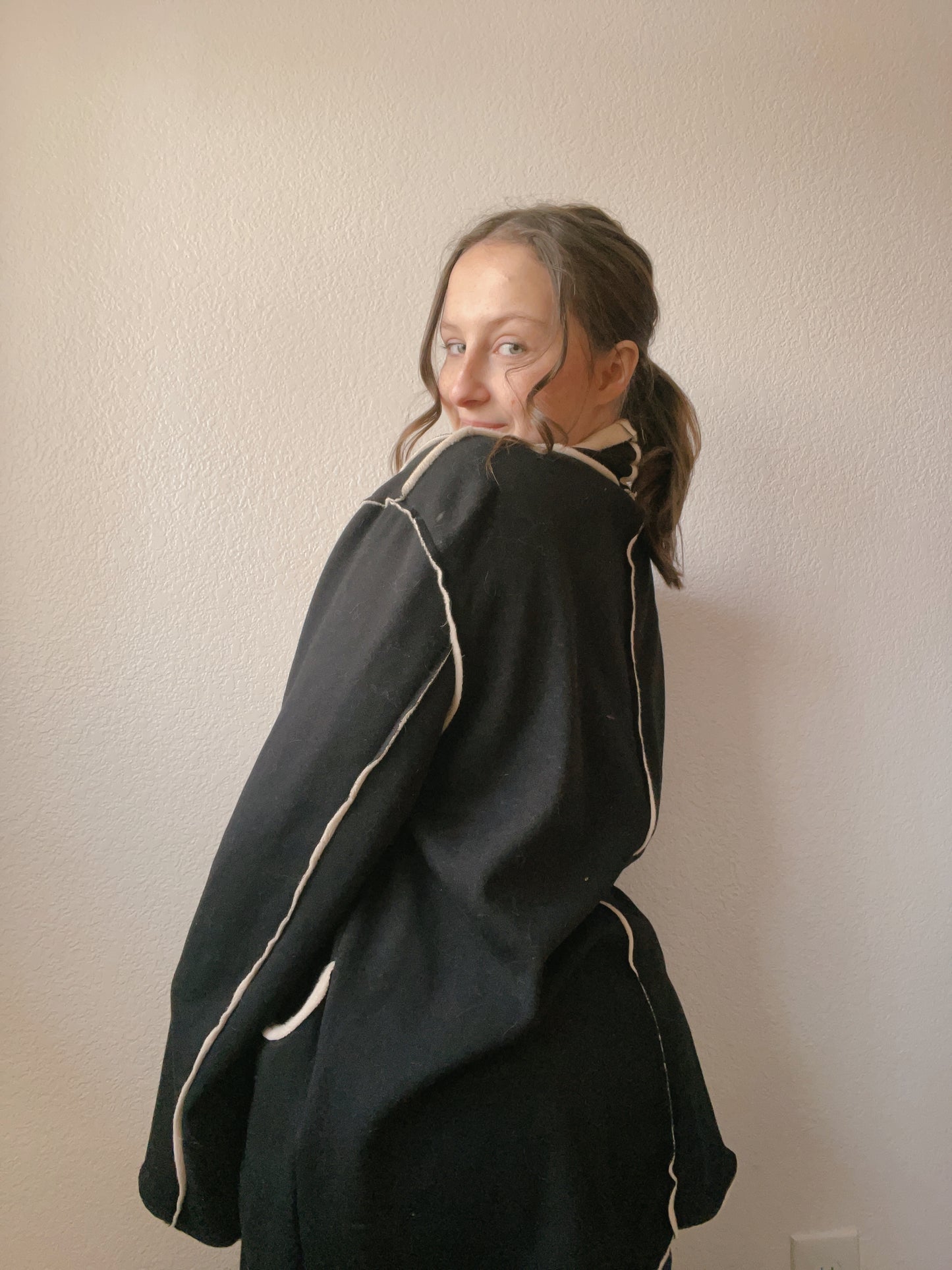 Black & Cream Soft Cardigan | From the Rack | Grace Thrifts