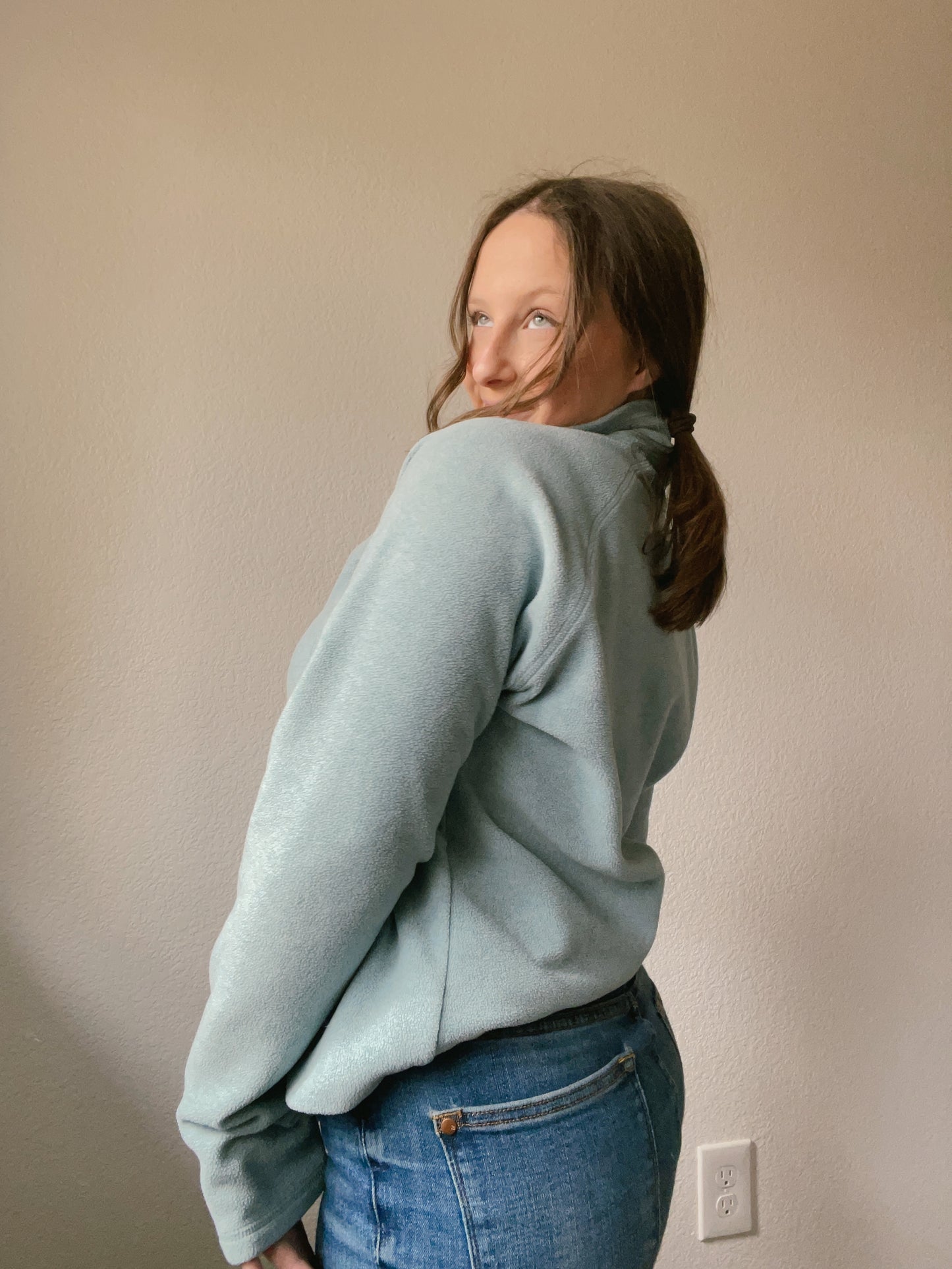 Light Blue Patagonia Pullover | From the Rack | Grace Thrifts