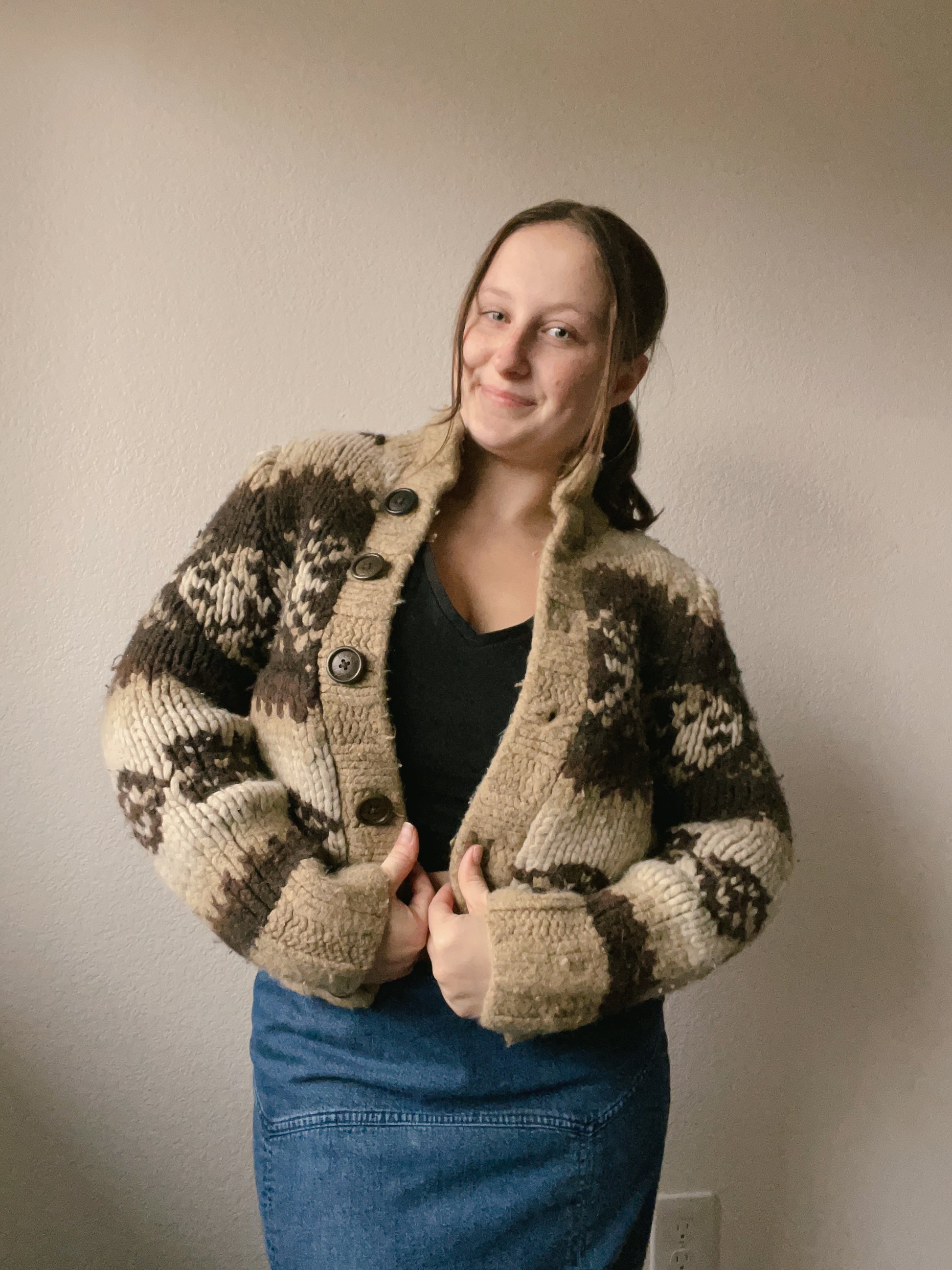 Handmade Chunky Knit Cardigan | From the Rack | Grace Thrifts