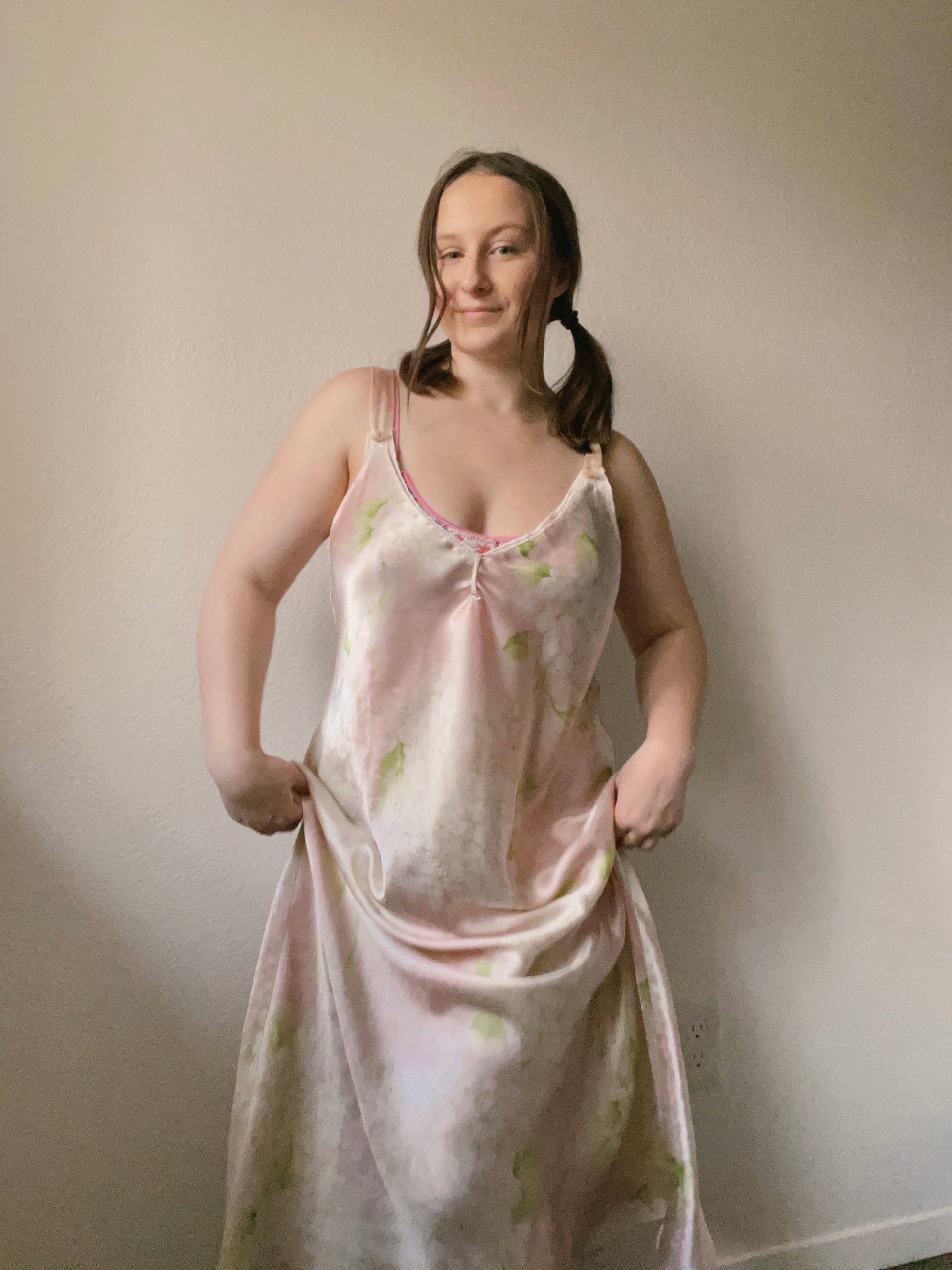 Baby Pink Maxi Slip Dress | From the Rack | Grace Thrifts