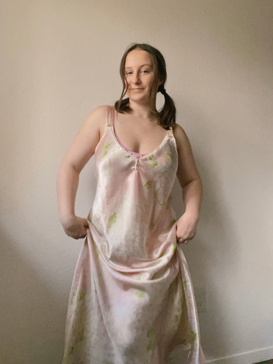 Baby Pink Maxi Slip Dress | From the Rack | Grace Thrifts