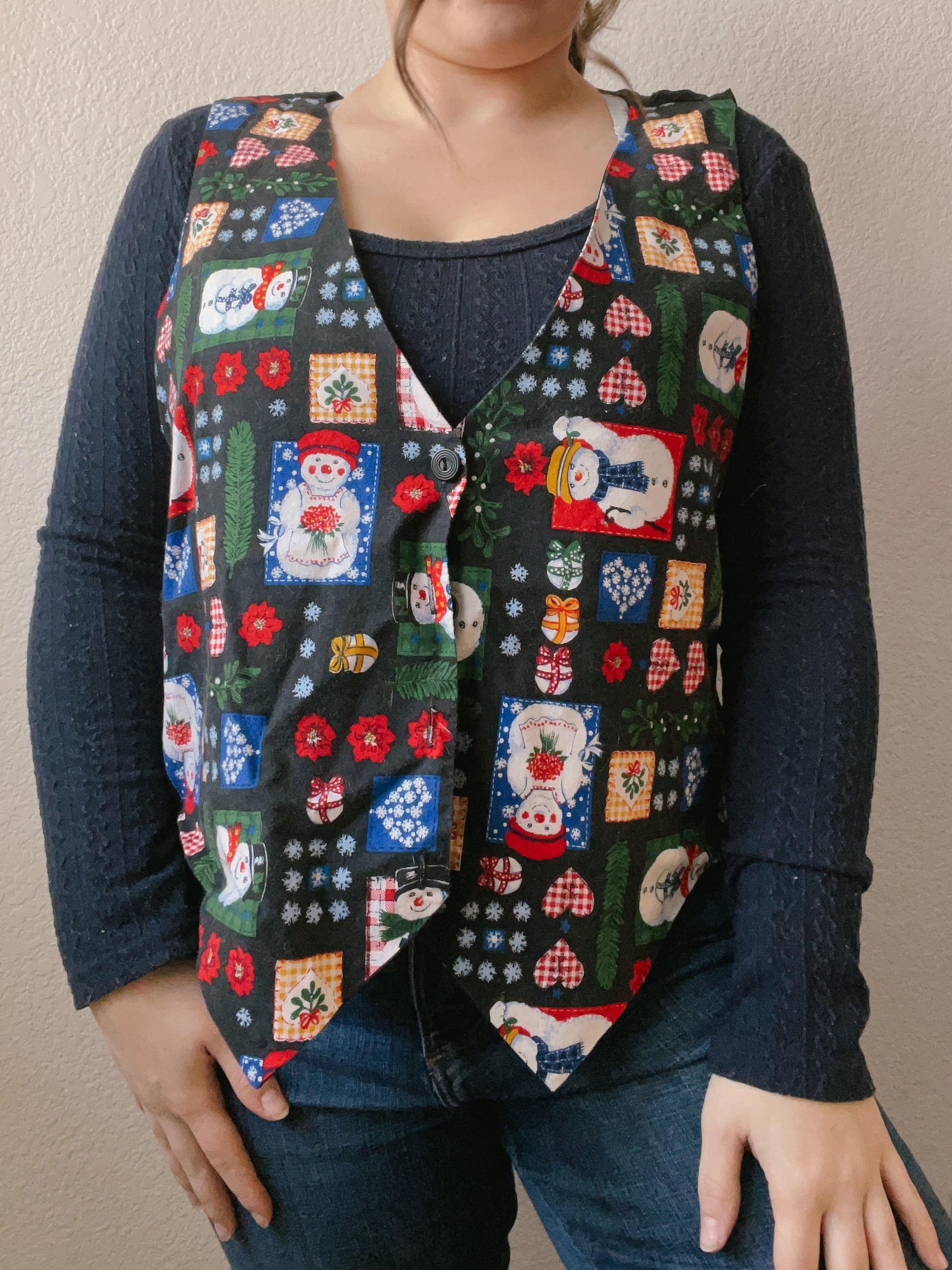 Snowman Christmas Vest | From the Rack | Grace Thrifts