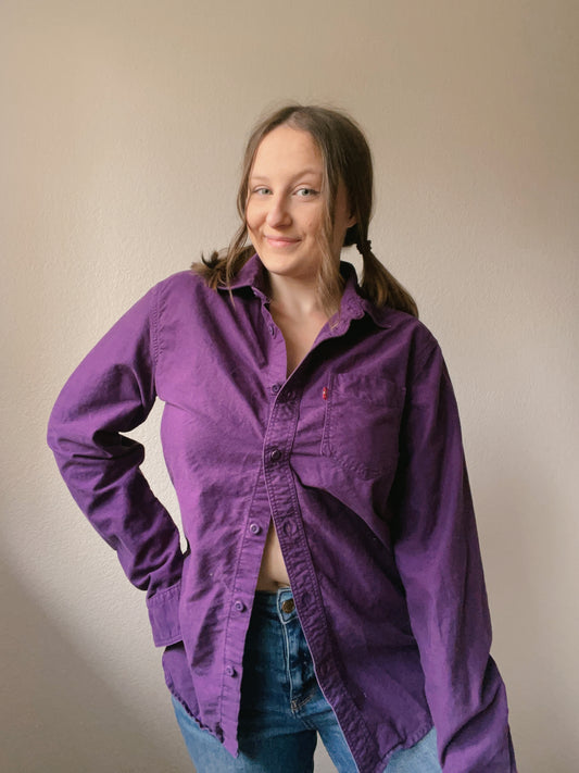 Purple Levi's Shacket | From the Rack | Grace Thrifts