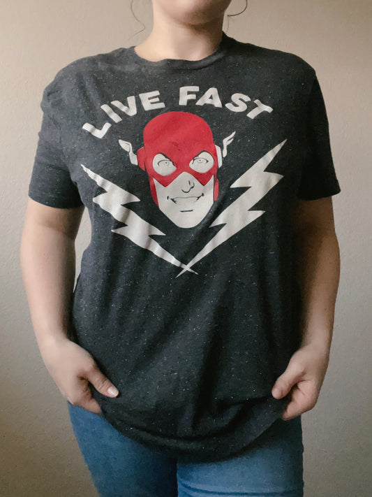 Live Fast Graphic Tee | From the Rack | Grace Thrifts