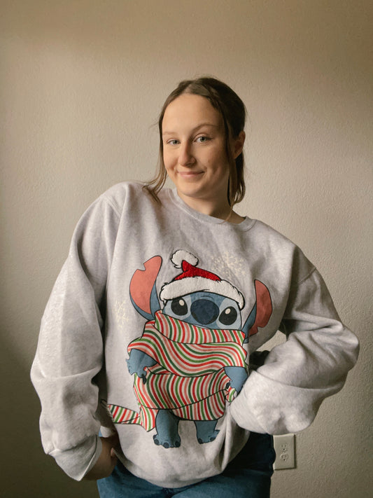 Christmas Stitch Crewneck | From the Rack | Grace Thrifts