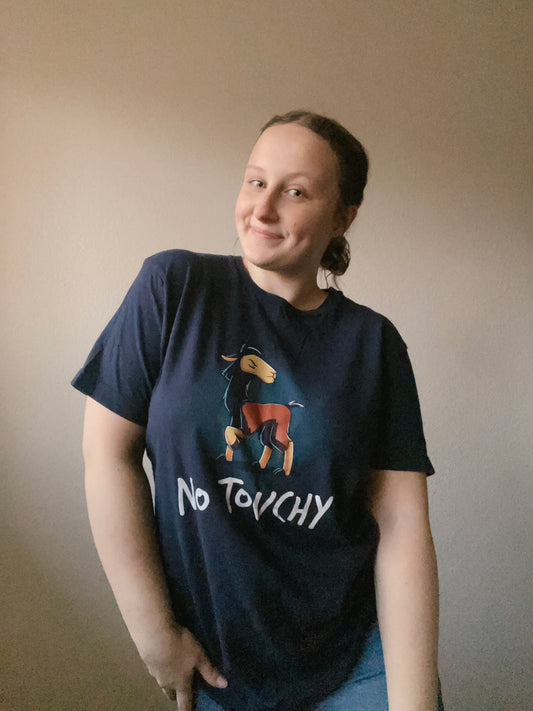 No Touchy Graphic Tee | From the Rack | Grace Thrifts
